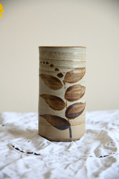 Brown Stoneware Vase