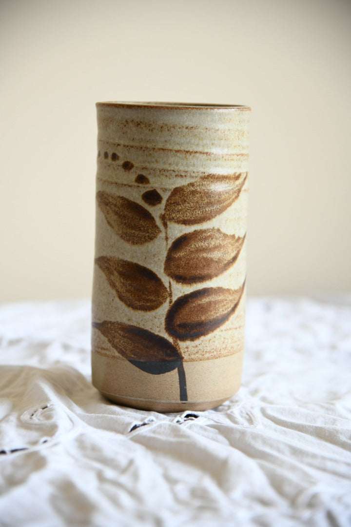 Brown Stoneware Vase