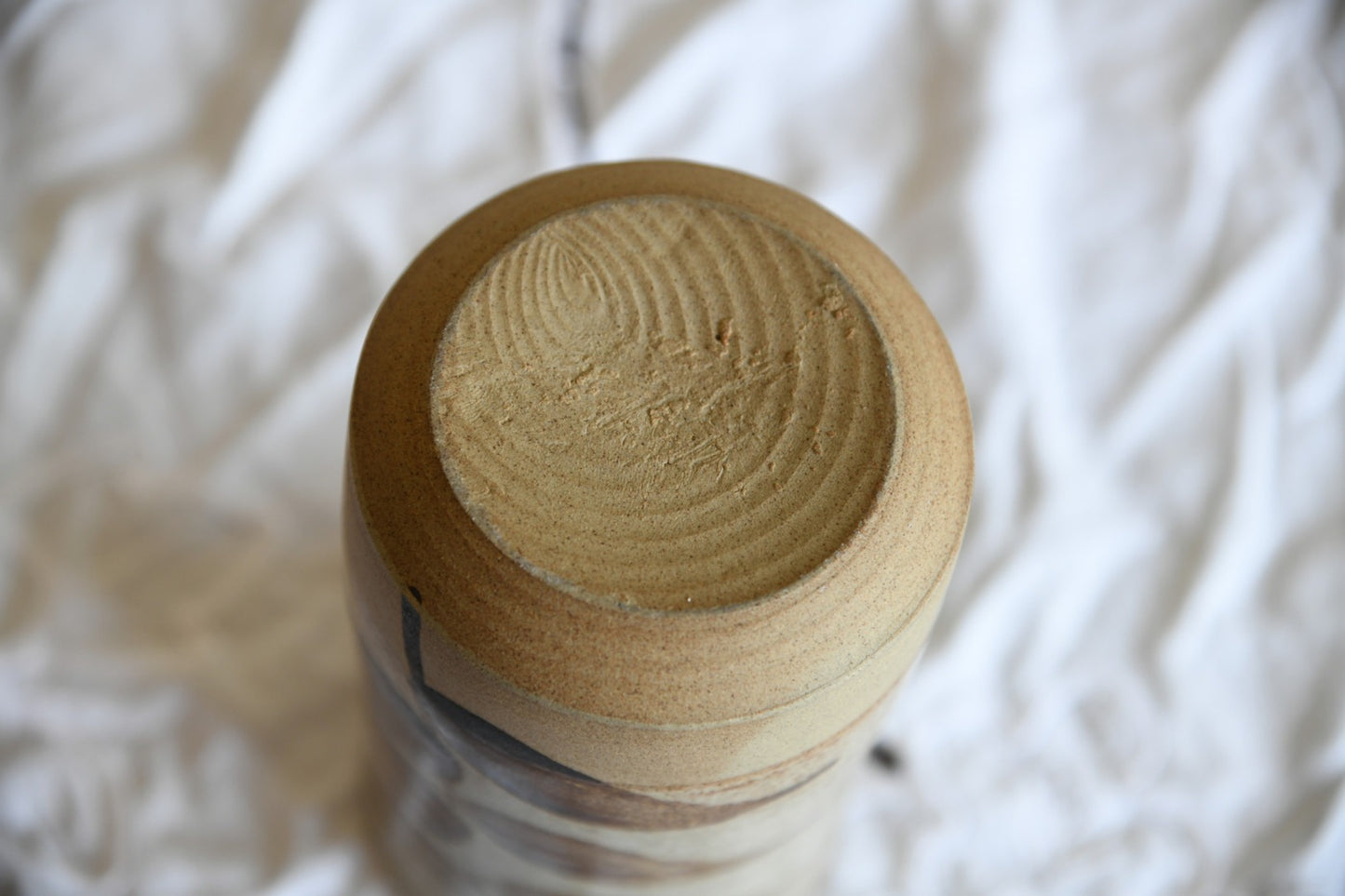 Brown Stoneware Vase