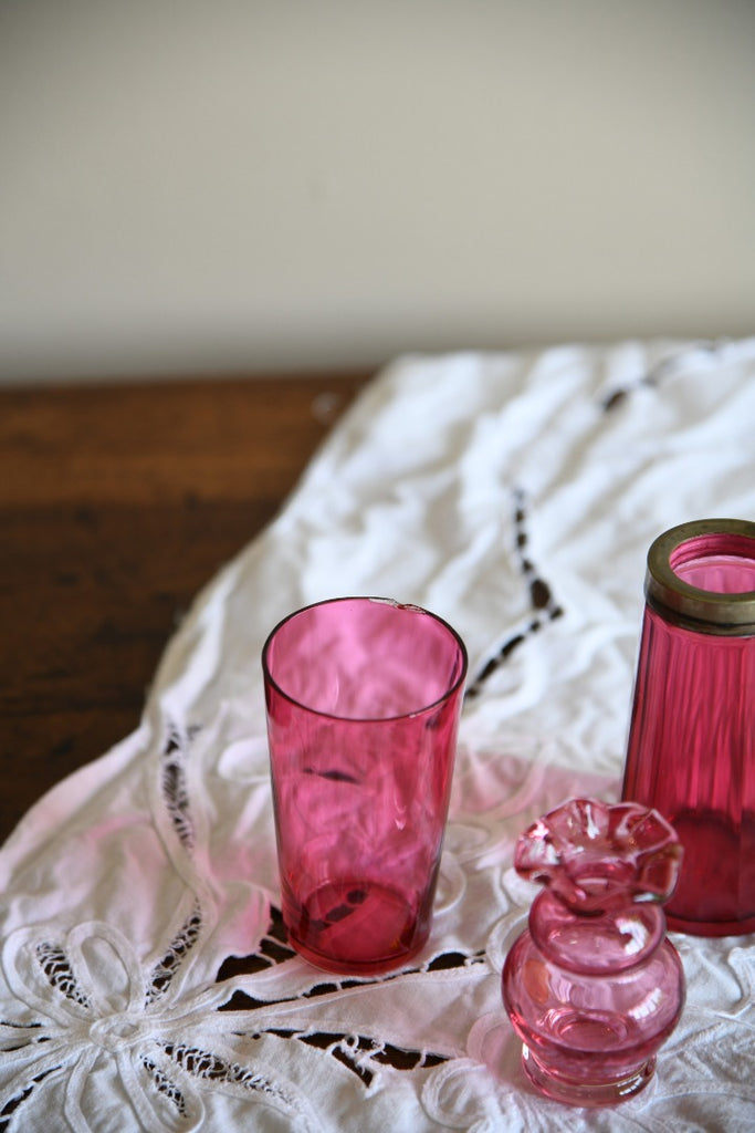 Collection Vintage Cranberry Glass