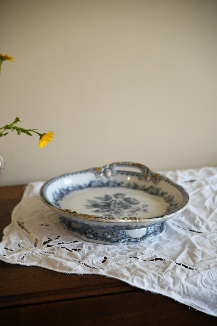 Blue & White Floral Stand