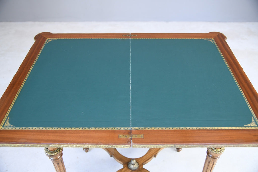 French Inlaid Games Table