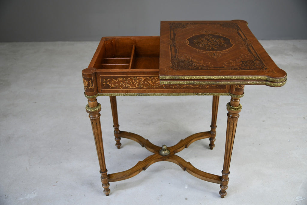French Inlaid Games Table