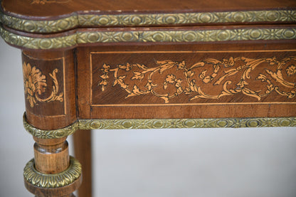 French Inlaid Games Table