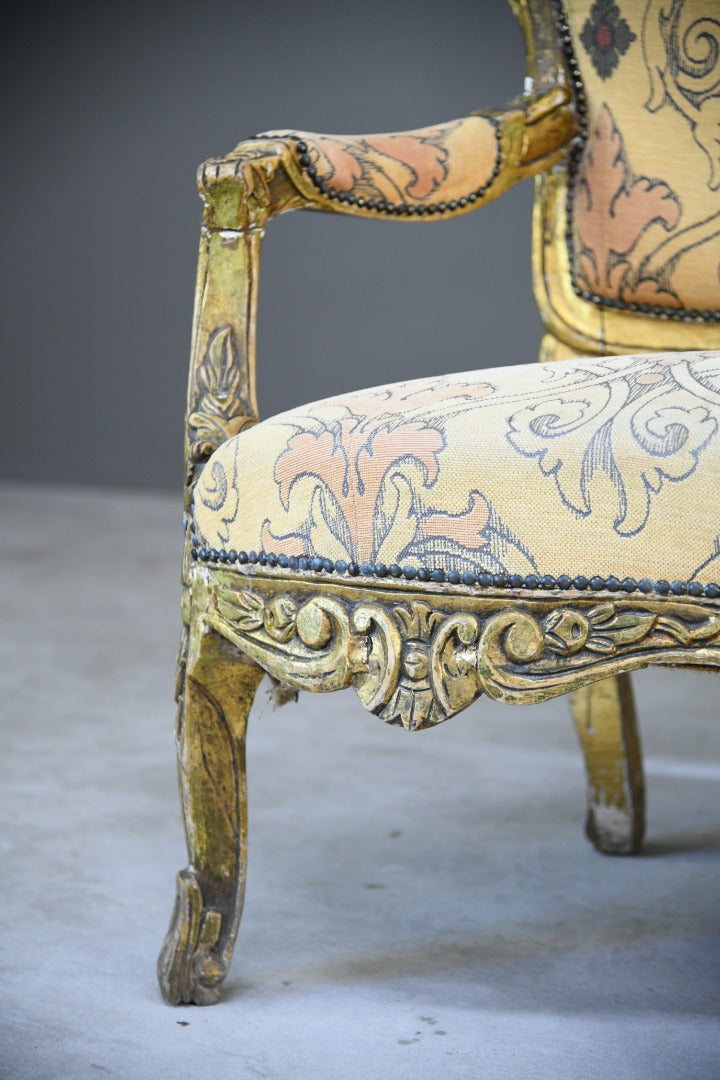 Louis XV Style Gilt Sofa