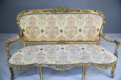 Louis XV Style Gilt Sofa