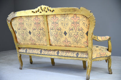 Louis XV Style Gilt Sofa