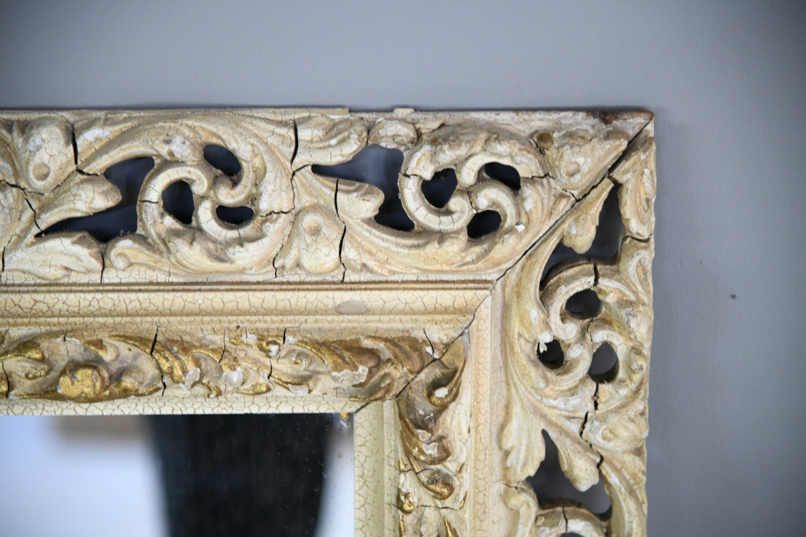 Gilt & Cream Ornate Wall Mirror