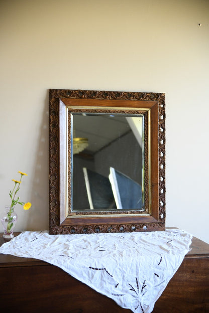 Oak & Gilt Frame Mirror