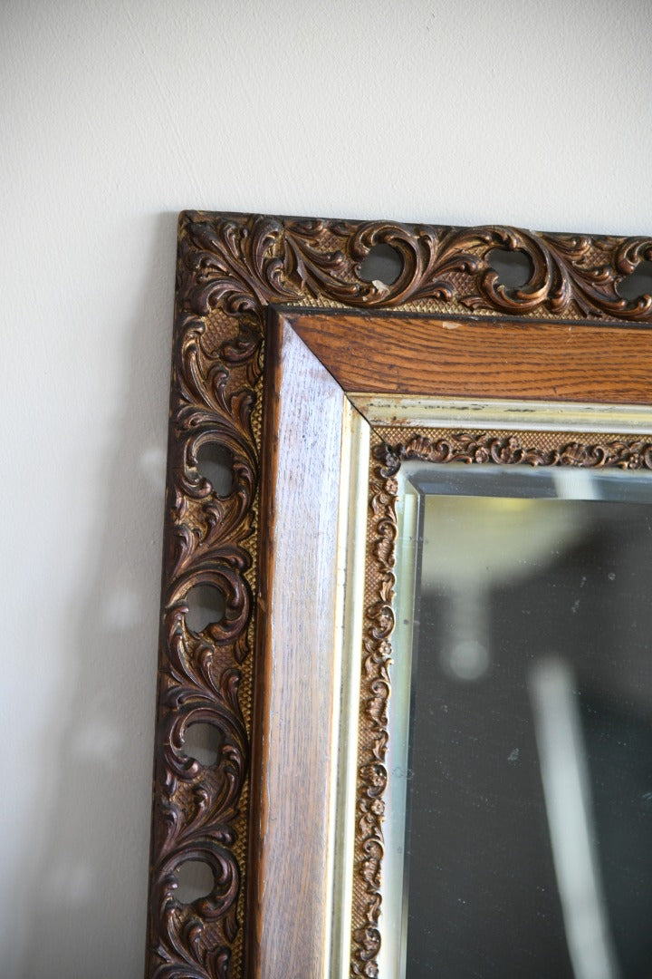 Oak & Gilt Frame Mirror