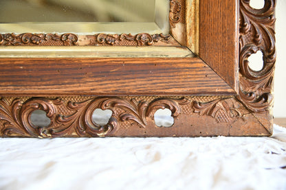 Oak & Gilt Frame Mirror