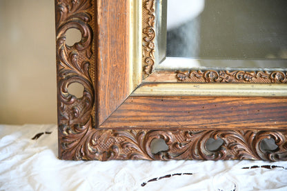 Oak & Gilt Frame Mirror