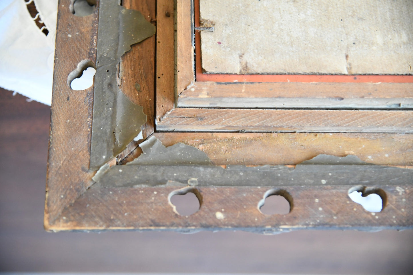 Oak & Gilt Frame Mirror