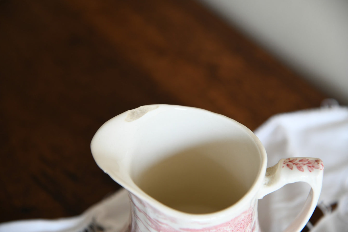 Pink Transferware Jugs & Plate