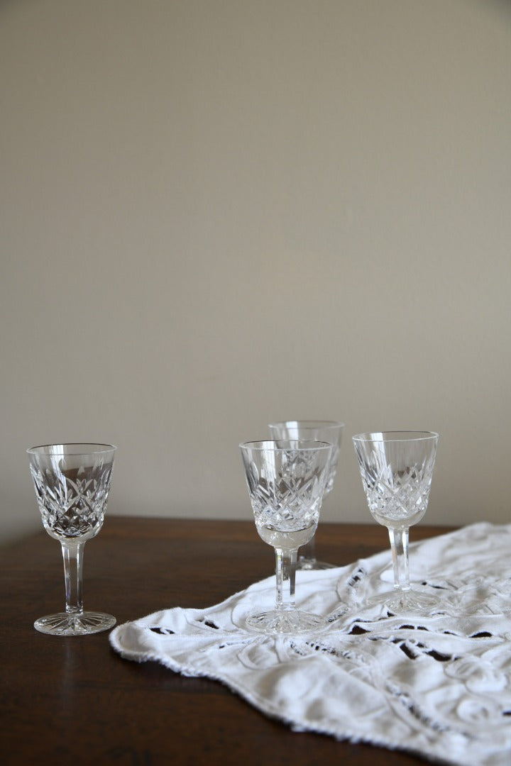 4 Waterford Crystal Licquer Glasses