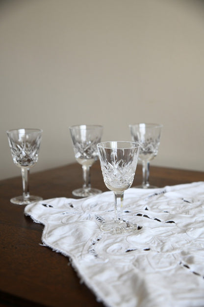 4 Waterford Crystal Licquer Glasses