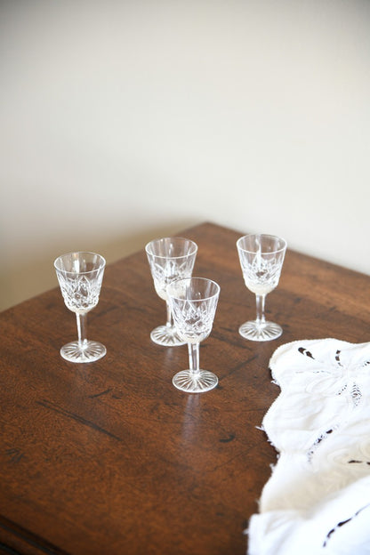 4 Waterford Crystal Licquer Glasses