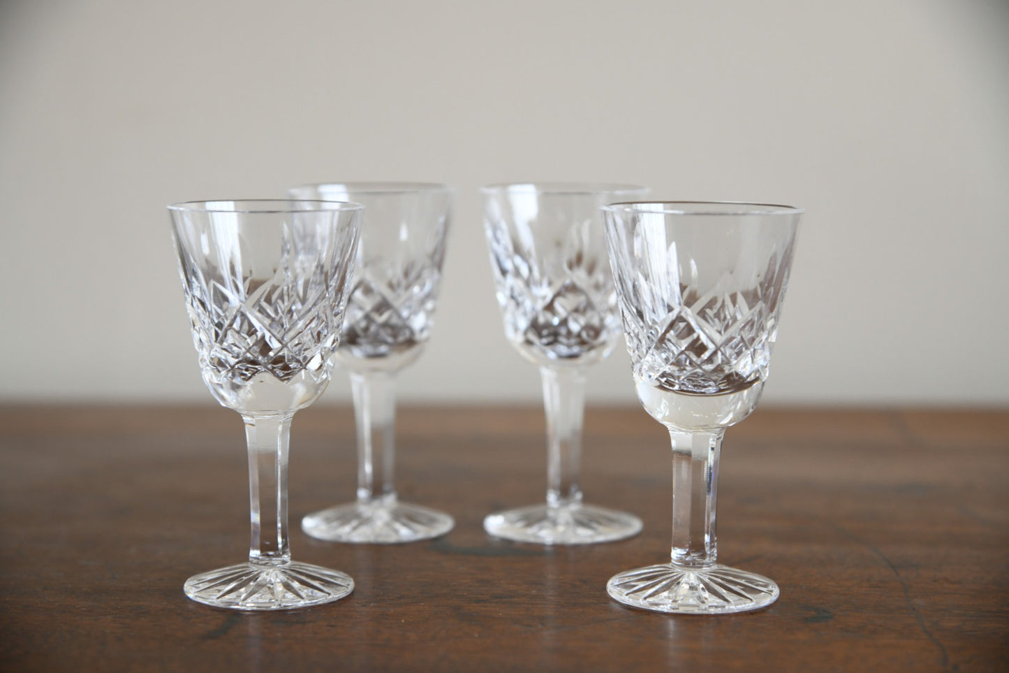 4 Waterford Crystal Licquer Glasses