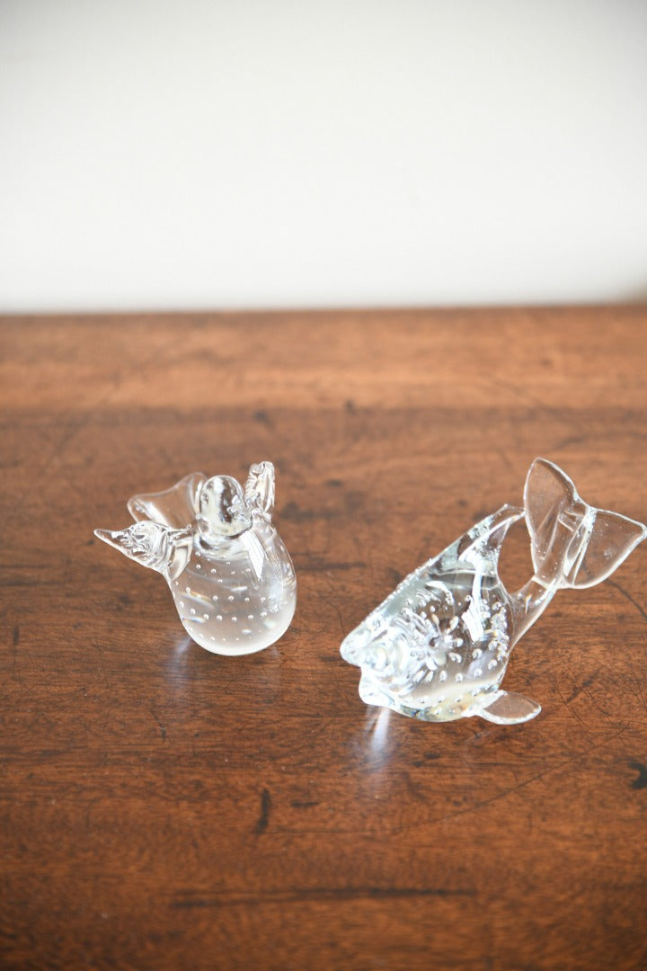 Pair Glass Paperweights