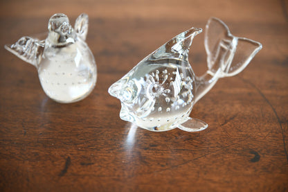 Pair Glass Paperweights