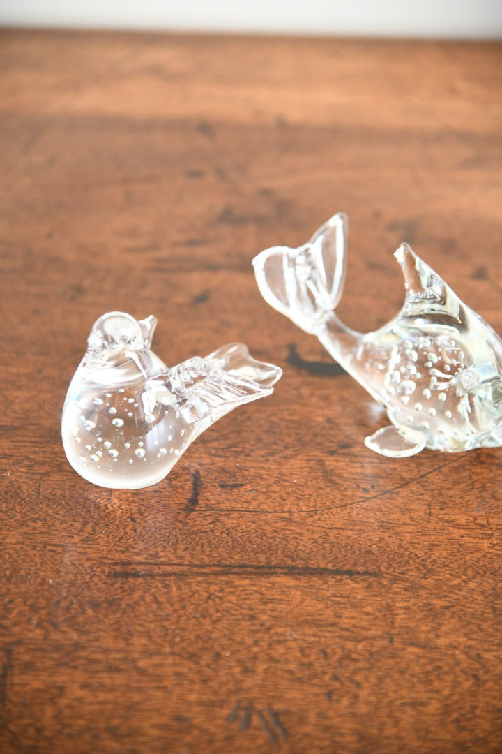 Pair Glass Paperweights