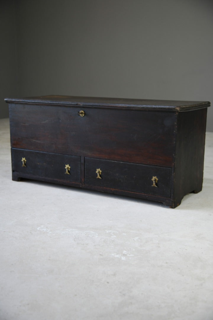 Rustic Antique Oak Blanket Box