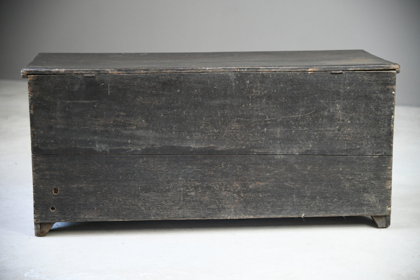 Rustic Antique Oak Blanket Box