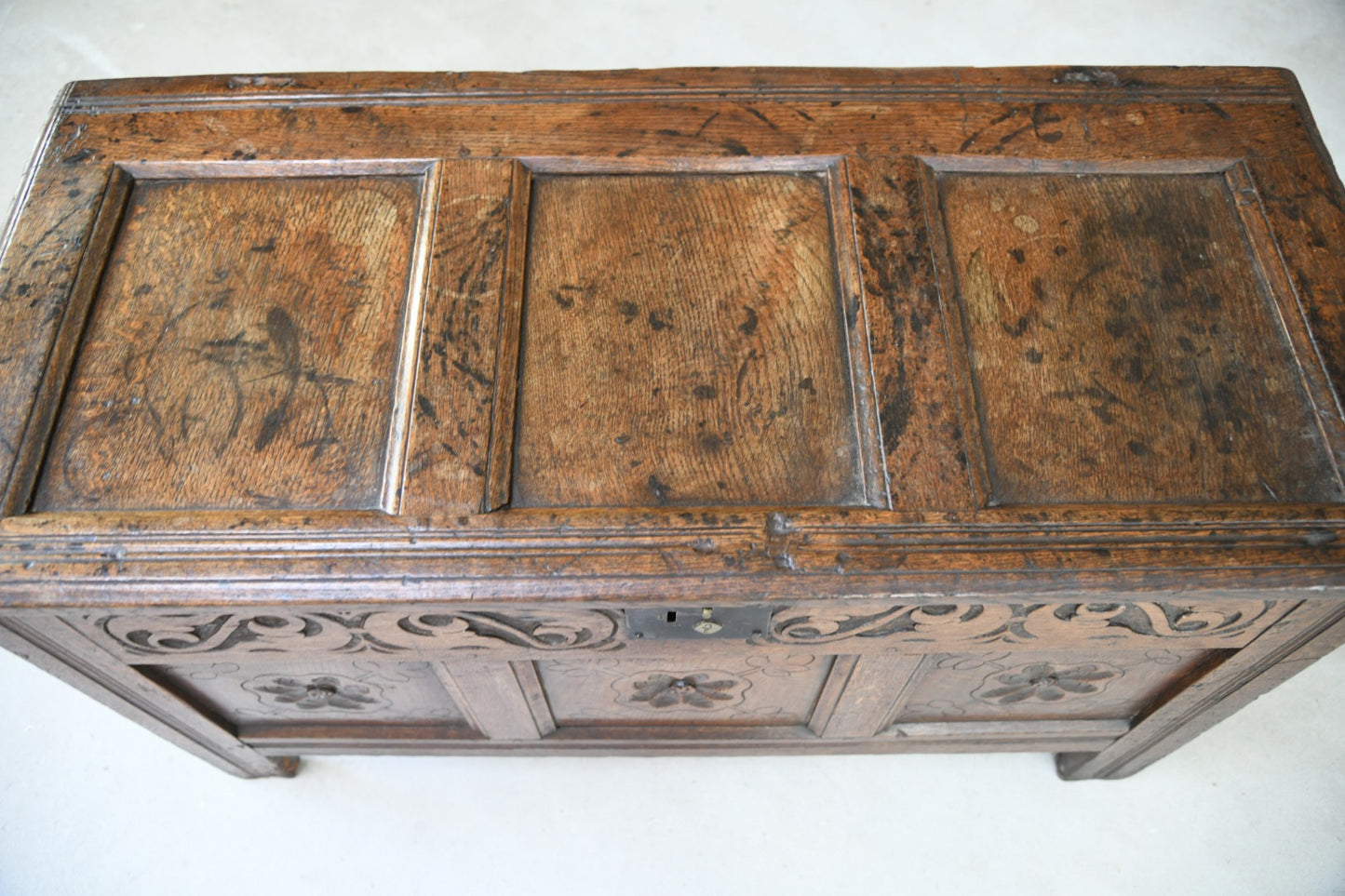 Antique 18th Century Oak Coffer