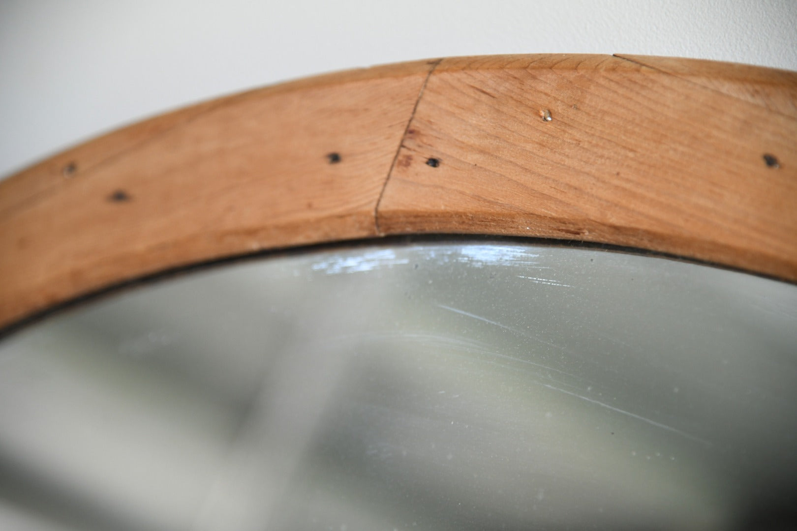 Large Oval Pine Mirror