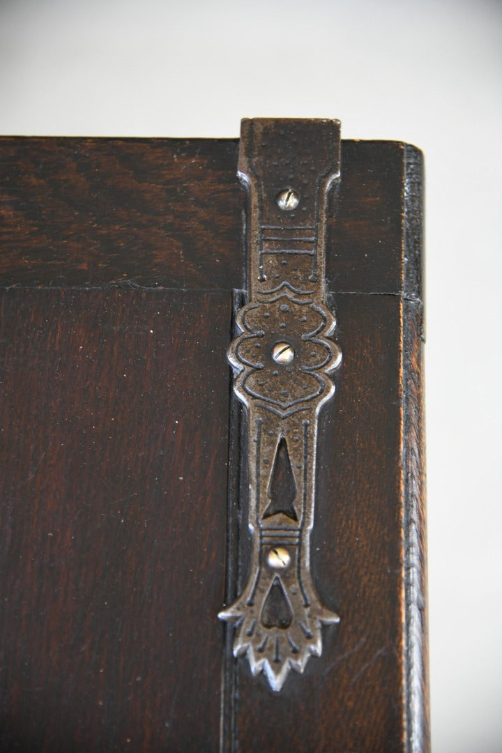 Carved Oak Coffer Chest Blanket Box