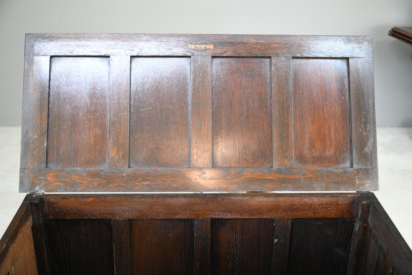 Carved Oak Coffer Chest Blanket Box