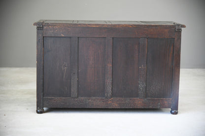 Carved Oak Coffer Chest Blanket Box