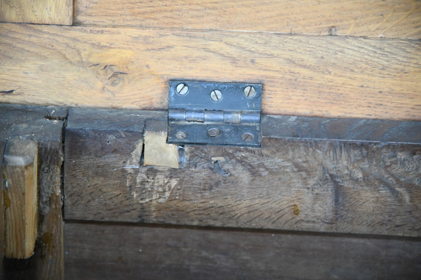 Antique Oak Carved Coffer