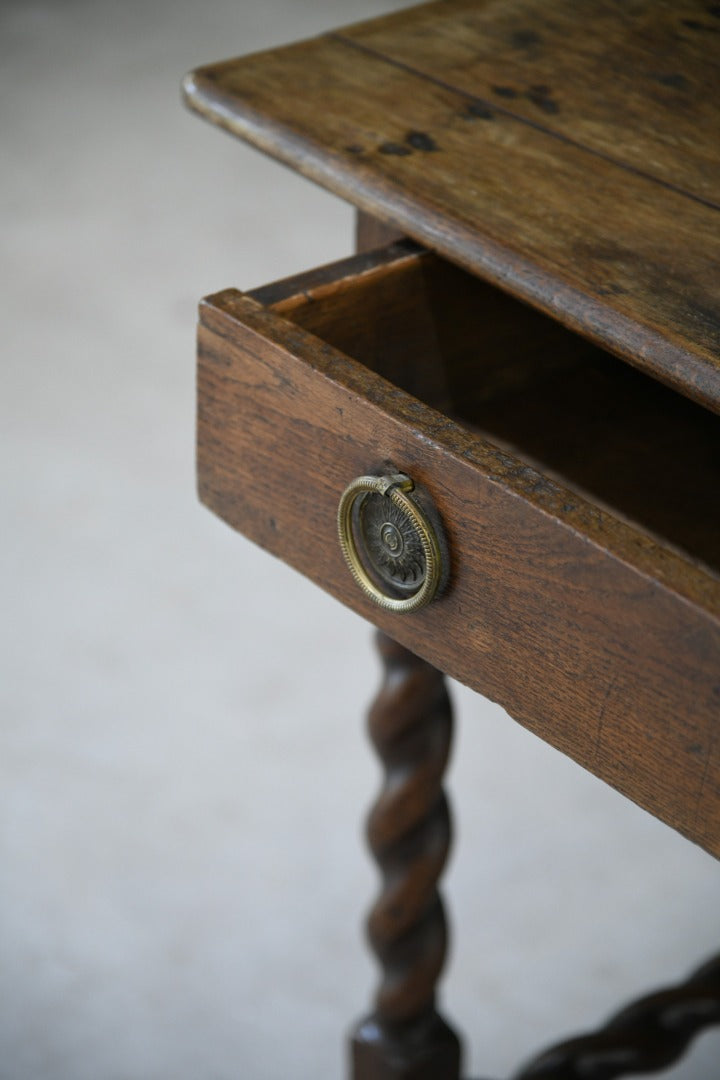 Antique Oak Side Table