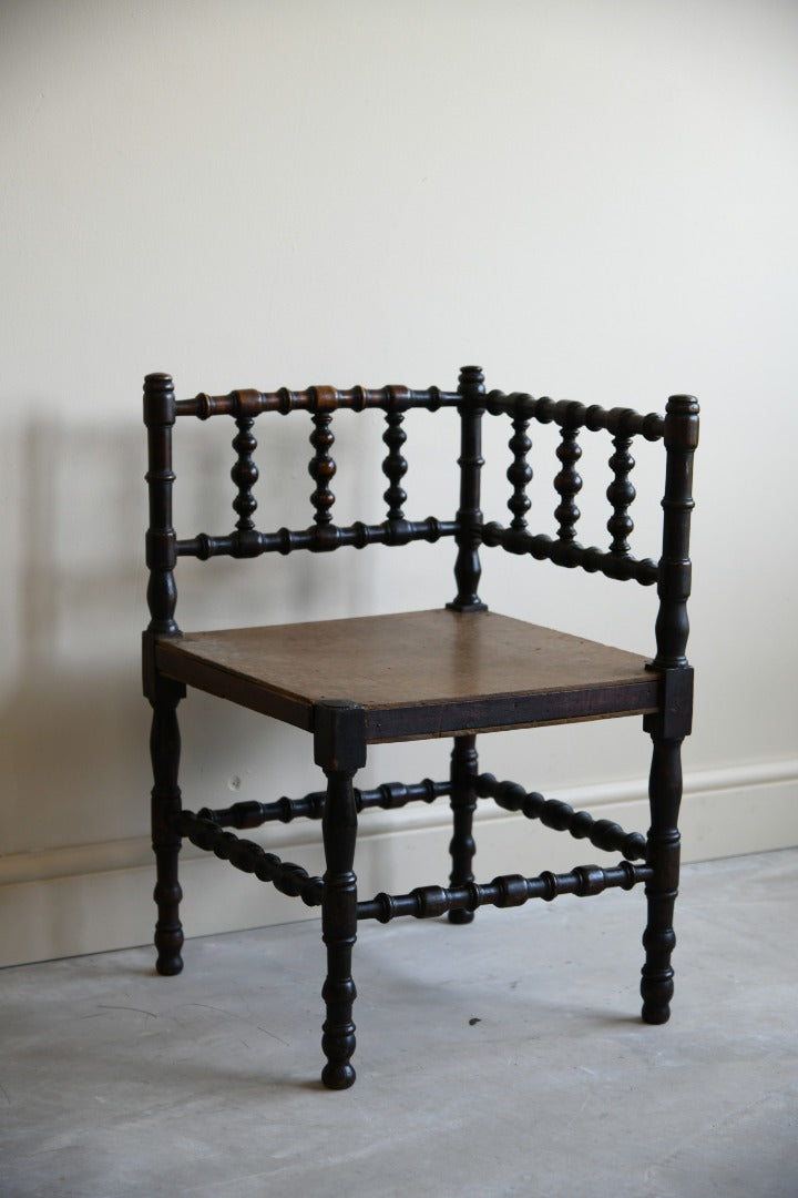 Antique Turned Corner Chair