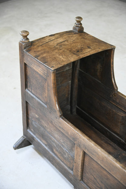 Antique Oak Rocking Cradle