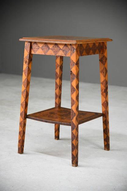 Poker Work Pine Occasional Table