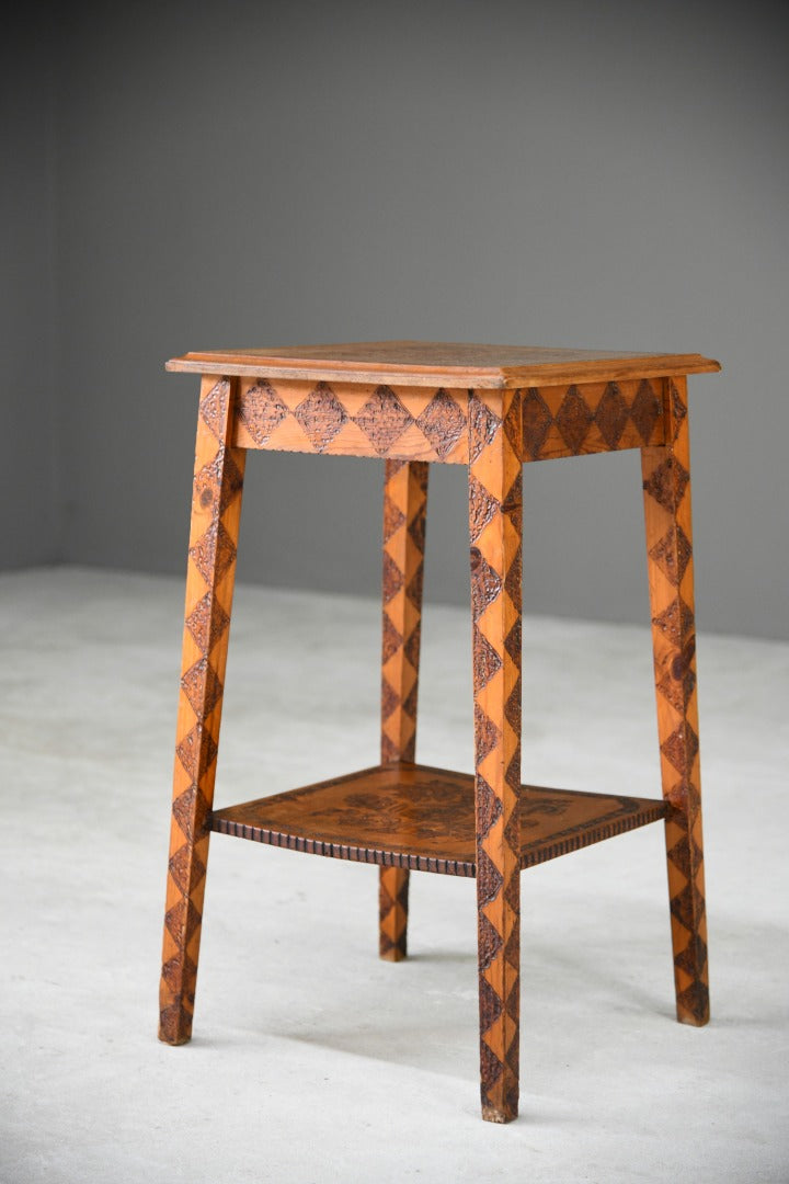 Poker Work Pine Occasional Table