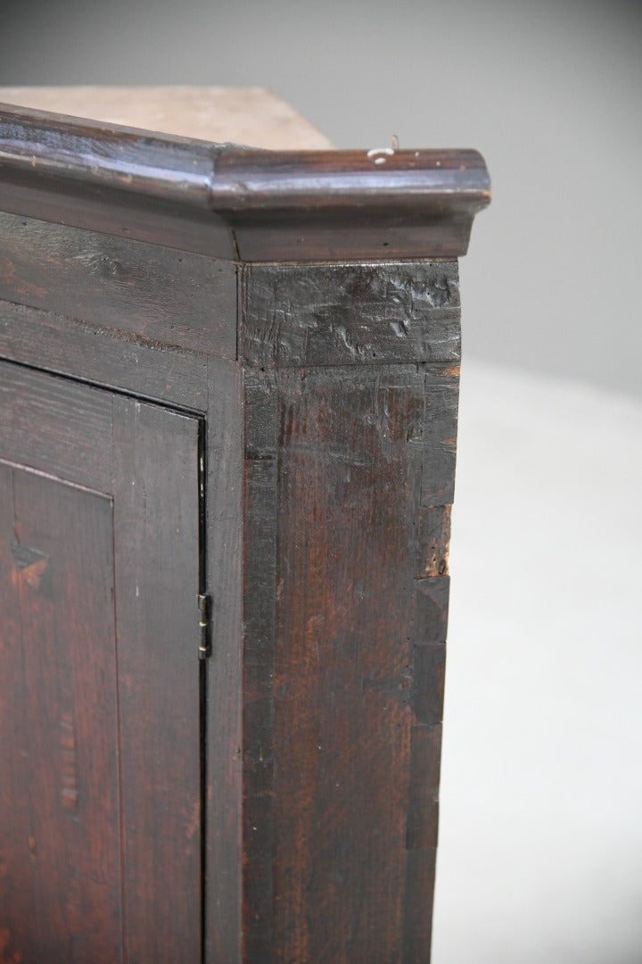 George III Oak Corner Cupboard