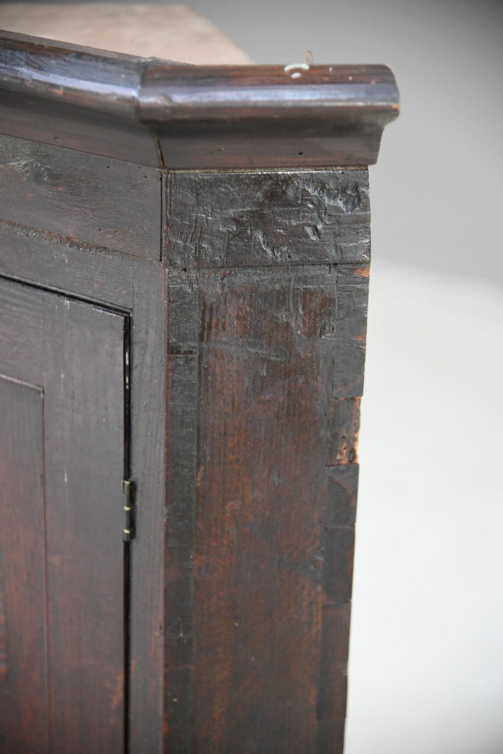 George III Oak Corner Cupboard