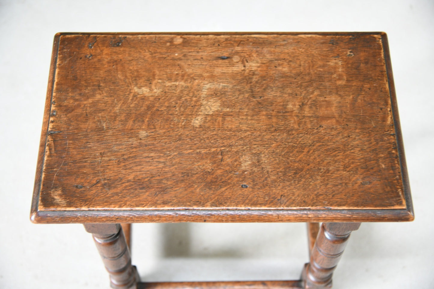 Charles II Style Oak Joint Stool