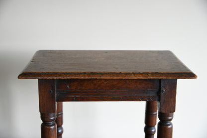 Charles II Style Oak Joint Stool