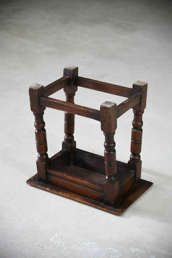 Charles II Style Oak Joint Stool