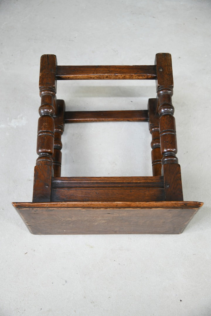 Charles II Style Oak Joint Stool