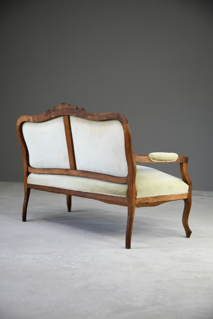 French Style Walnut Settee