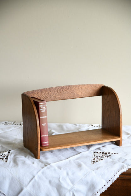 Vintage Oak Book Trough