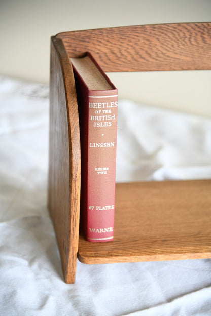 Vintage Oak Book Trough