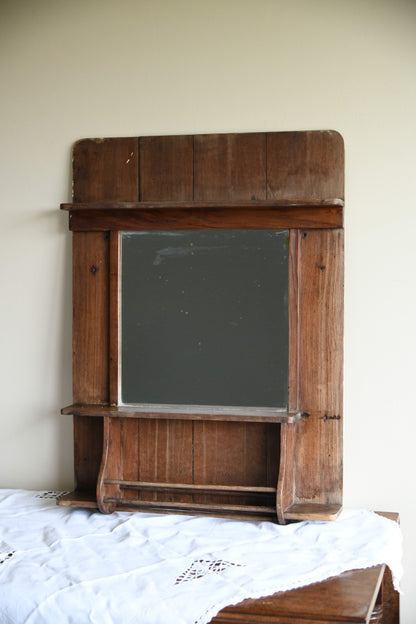 Single Rustic Pine Vanity Mirror