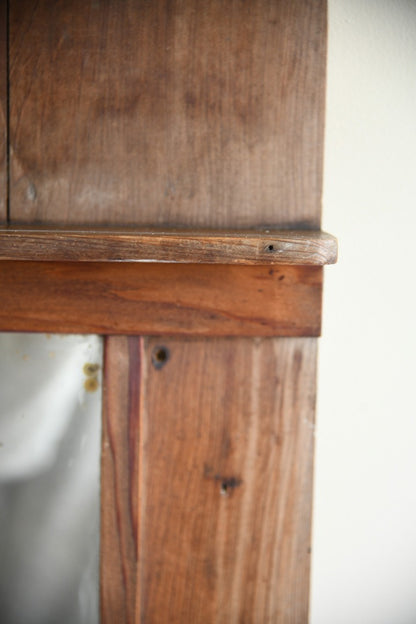 Single Rustic Pine Vanity Mirror