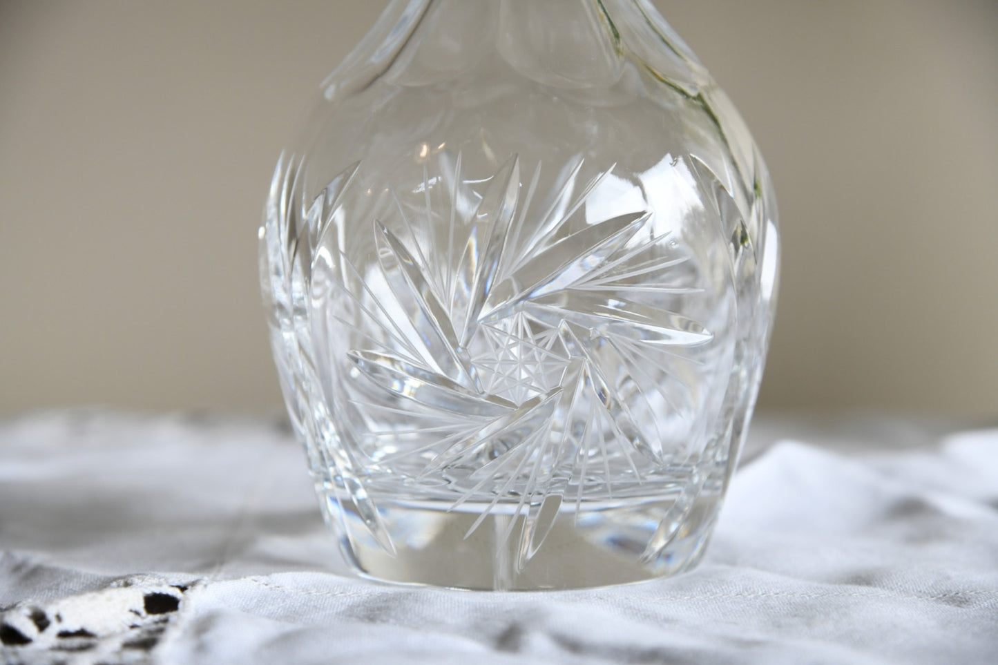 Quality Cut Glass Decanter